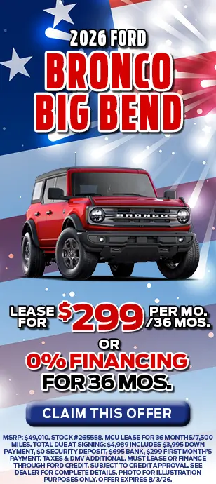 2026 Ford Bronco Big Bend Special
